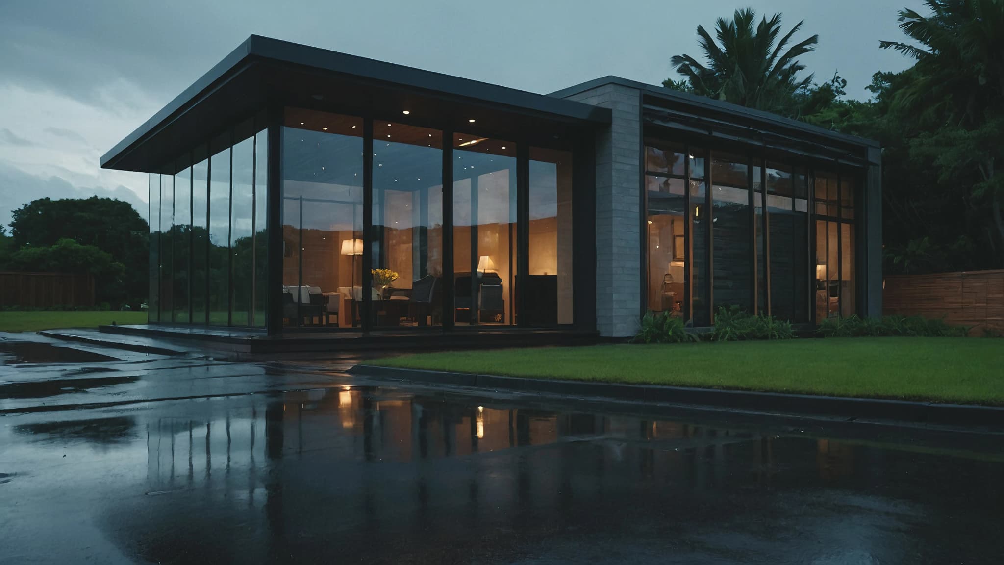 Contemporary Glass House